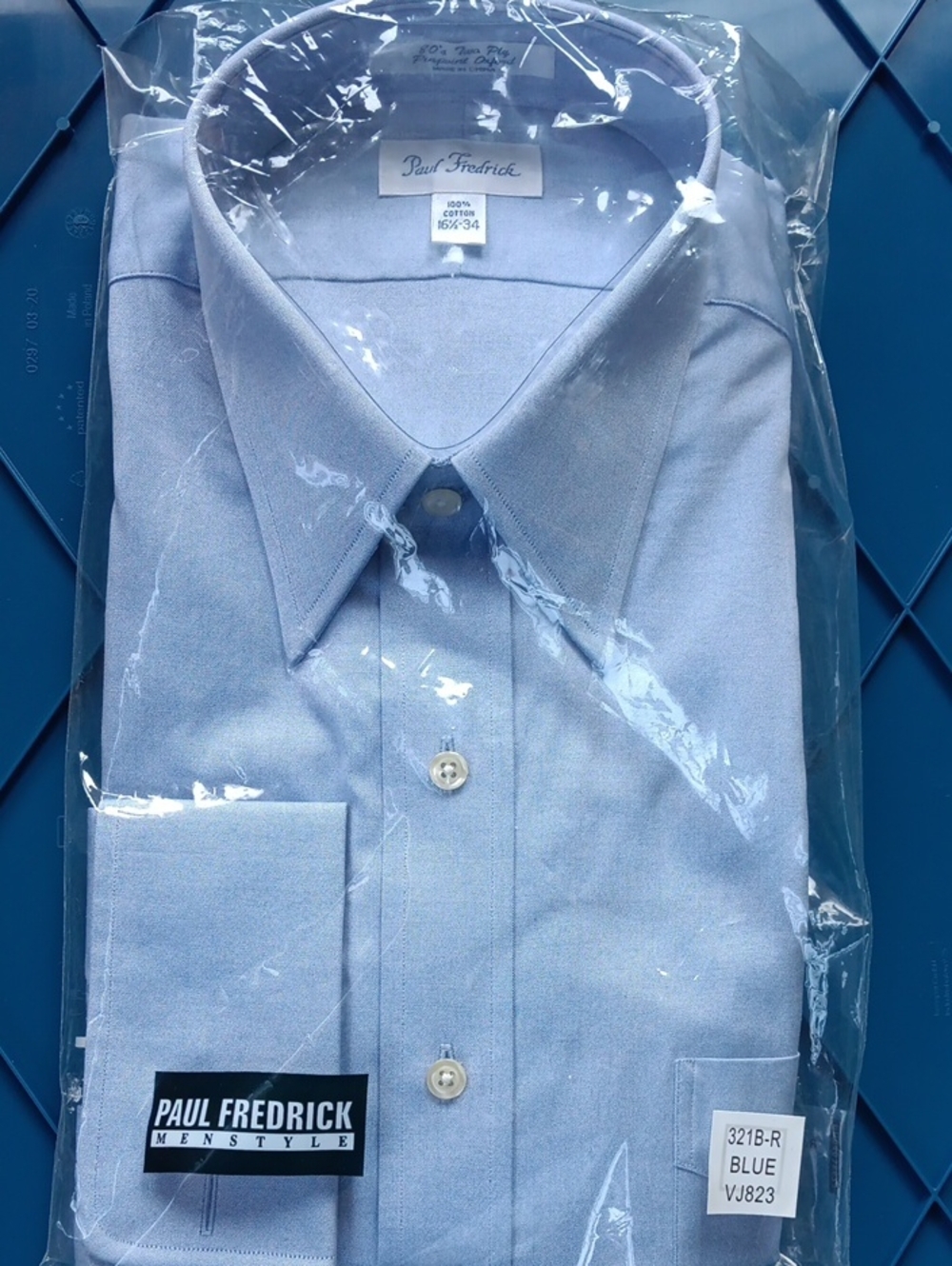 Paul Fredrick Light Blue Dress Shirt - Classic Button-Front